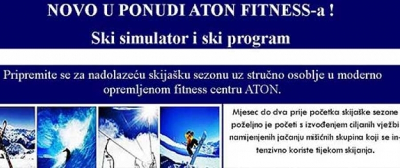 Novo u ponudi fitnes centra Aton - Pro ski simulator